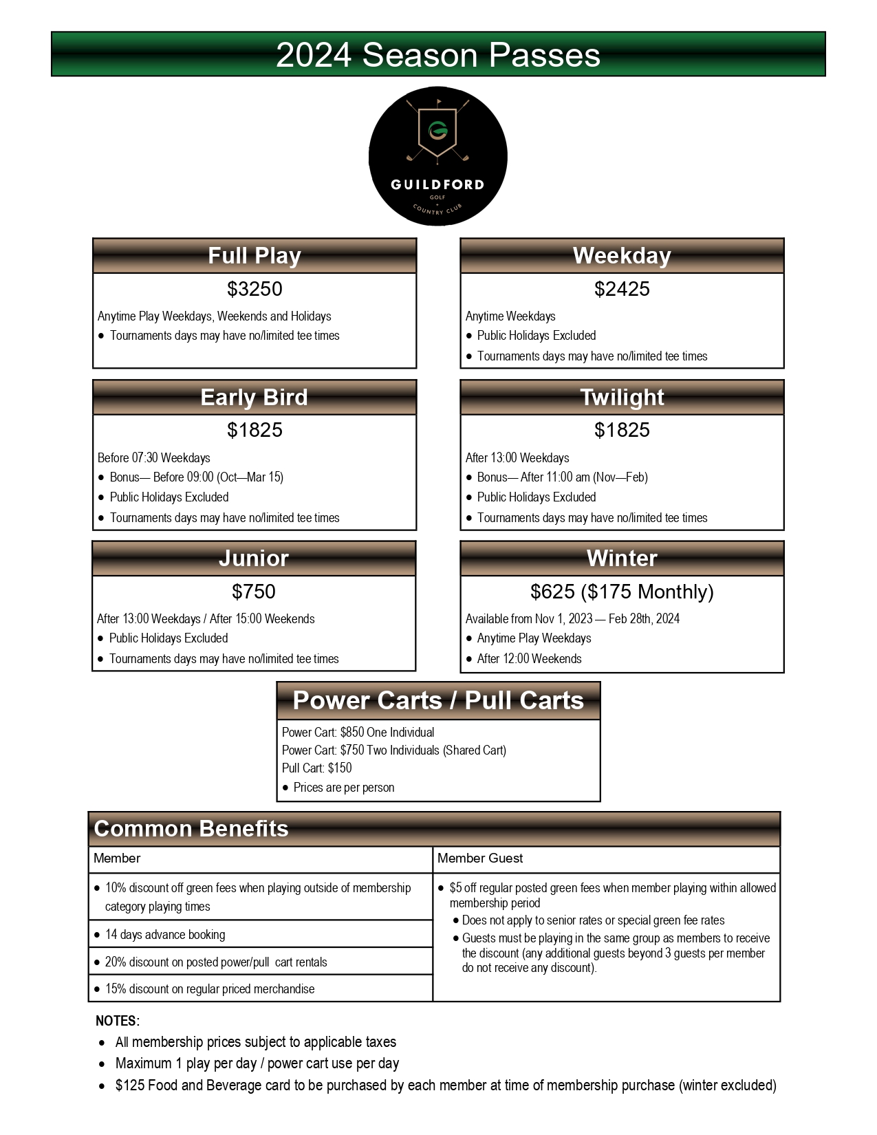 Season Passes Guildford Golf And Country Club   2024 Membership Brochure 2024 01 10 Page 0001 